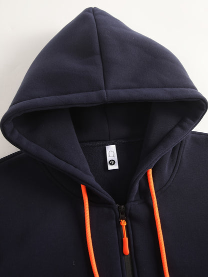 2 հատ տղամարդու միագույն երկարաթև սվիտեր և մարզաշապիկ գլխարկով, հարմար է գարնանային, աշնանային և ձմեռային սպորտաձևերի համար։