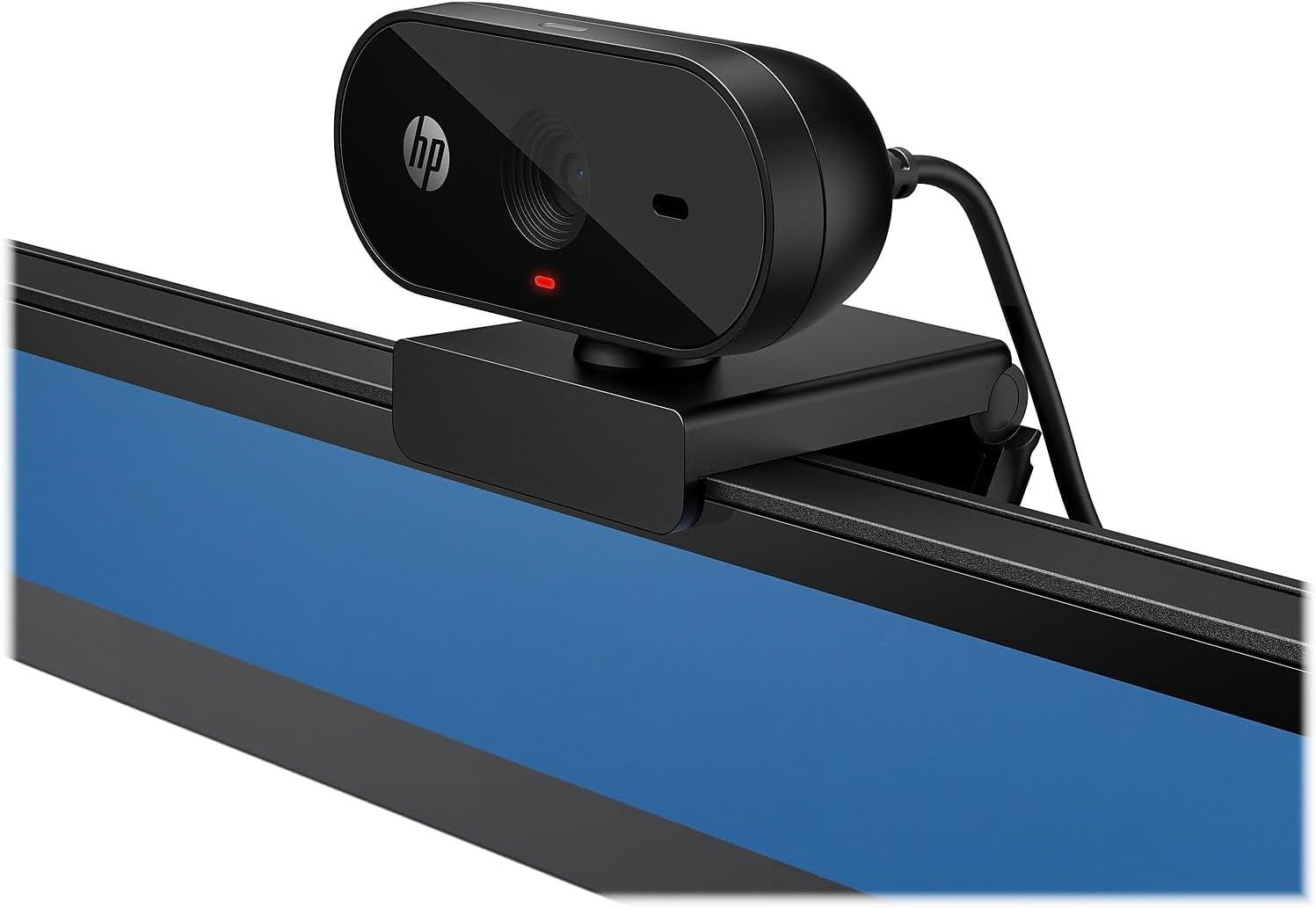 HP 320 FHD Webcam - USB-A Computer Camera with Mic & Privacy Cover - for Desktop, Laptop, & Chromebook - 1080P Resolution W/Wide FOV - Zoom & Teams Compatible - Clip Mount, Tripod Support, & Swivel