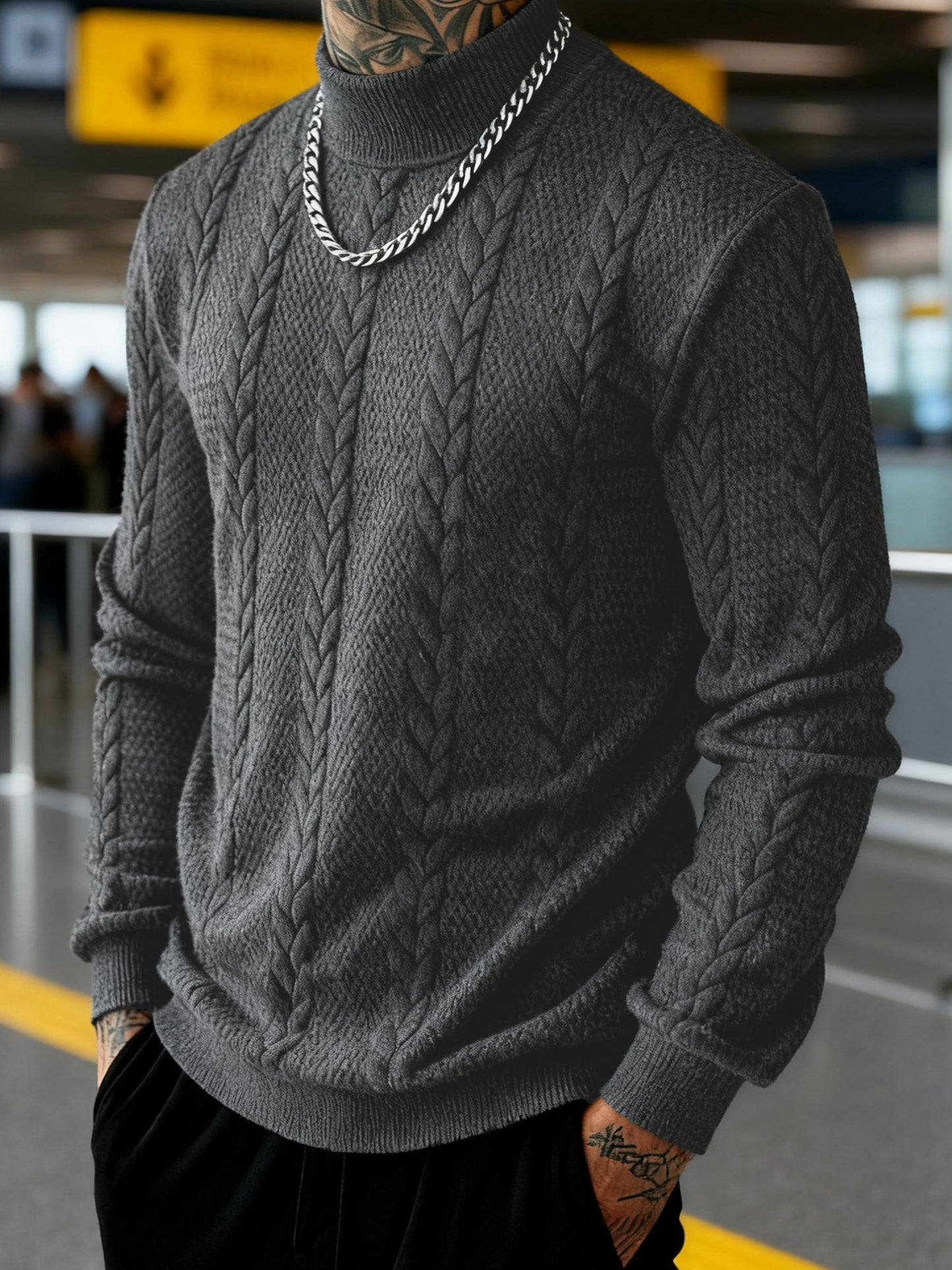 Տղամարդու գարնանային և աշնանային բարձր օձիքով միագույն, հեշտ ամրացվող, կողային կտորից վերնաշապիկ, պատրաստված հարմարավետ և մաշկի համար անվտանգ նյութից, կատարյալ է ինչպես առօրյա զբոսանքների, այնպես էլ աշնանային և ձմեռային սեզոնների ամենօրյա կրելու համար։