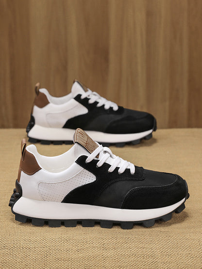 2025 թվականի գարնանային տղամարդկանց շնչող ցածրակրունկ սպորտային կոշիկներ - Հաստեցված, փափուկ ռետինե ներբան, տղամարդկանց նոր շնչող ցանցե հարթակով կոշիկներ՝ հասակը մեծացնող սպորտային կոշիկներով