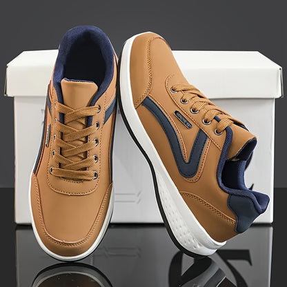 Men'S Classic British Style Casual Business Shoes - All-Season Solid  Geometric Pattern, Low Top Lace-Up, Round Toe, Faux Upper, Fabric Inner, EVA TPR Sole, Comfortable Minimalist Design for Daily  Outdoor Use, Everyday Com