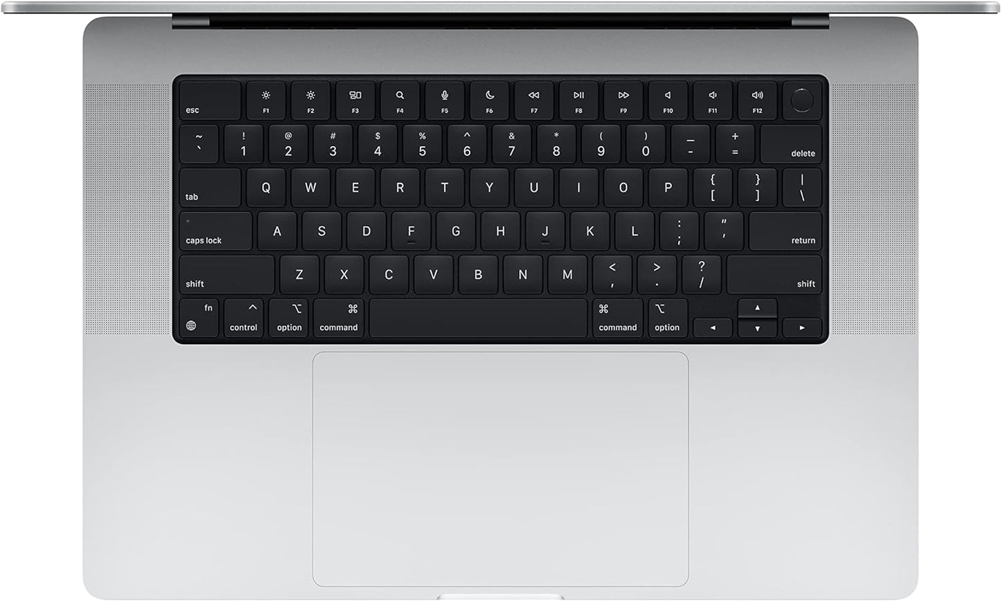 2021 Apple Macbook Pro (16-Inch, M1 Pro Chip with 10‑Core CPU and 16‑Core GPU, 16GB RAM, 1TB SSD) - Silver