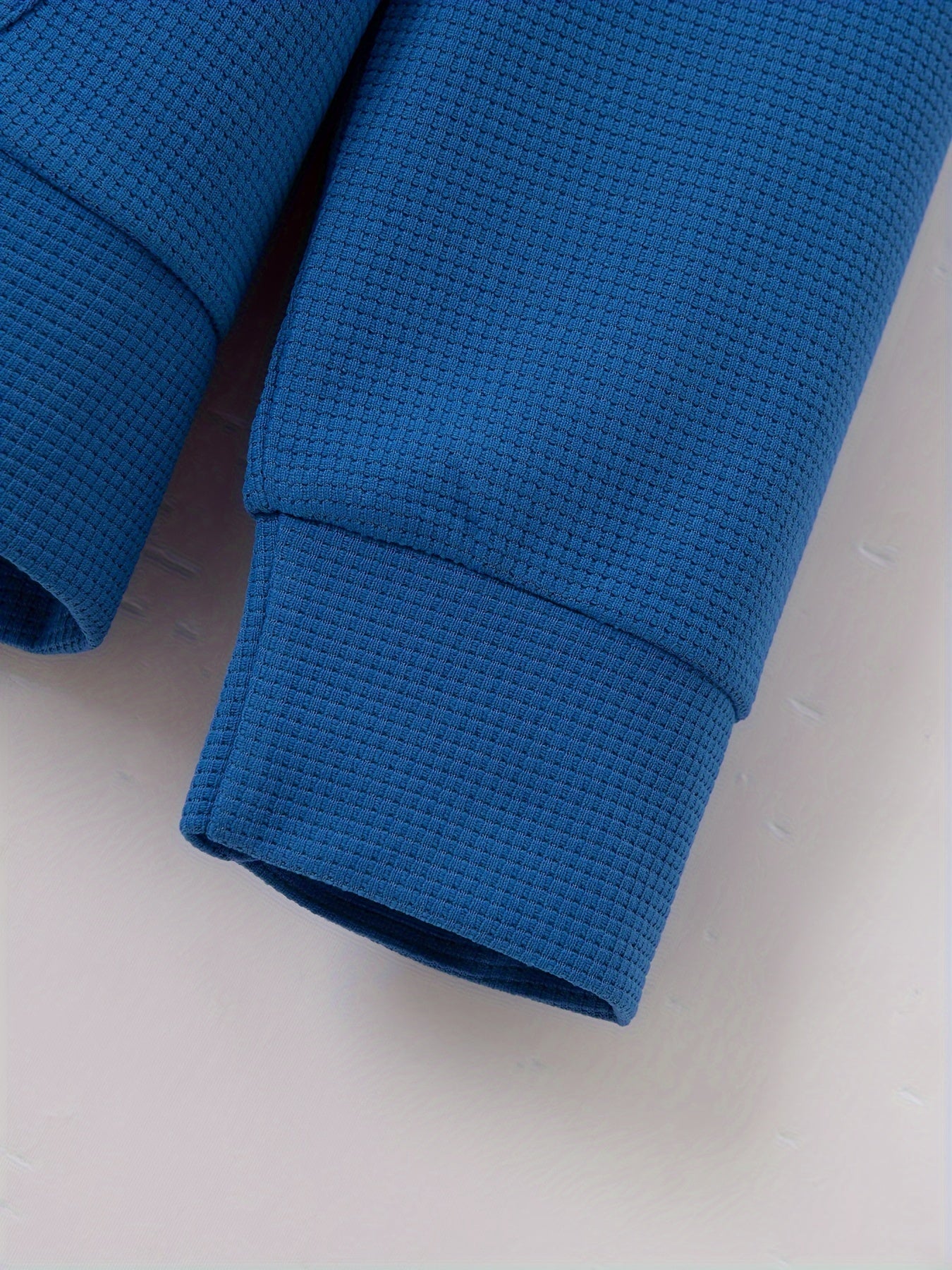 Բեյսբոլի օձիքով բաճկոնի և տաբատի հավաքածու՝ վաֆլի գործվածքից