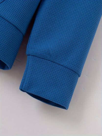 Բեյսբոլի օձիքով բաճկոնի և տաբատի հավաքածու՝ վաֆլի գործվածքից