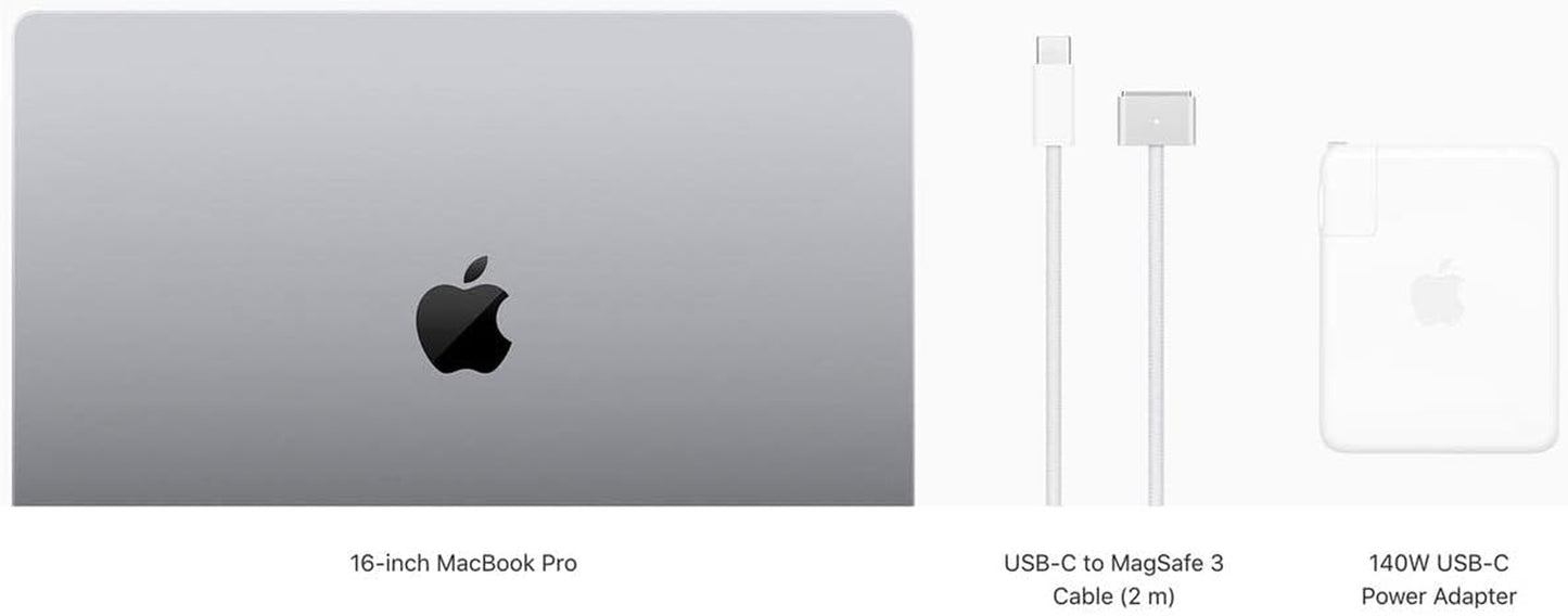 2021 Apple Macbook Pro (16-Inch, M1 Pro Chip with 10‑Core CPU and 16‑Core GPU, 16GB RAM, 1TB SSD) - Silver