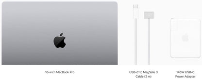 2021 Apple Macbook Pro (16-Inch, M1 Pro Chip with 10‑Core CPU and 16‑Core GPU, 16GB RAM, 1TB SSD) - Silver