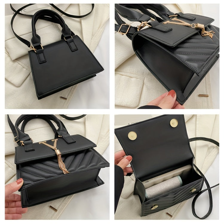 Նորաձև շղթայական պայուսակներ կանանց համար, գարուն-ամառ 2024 թվականի նոր հավաքածու, բարձրակարգ ռելիեֆային դիզայնով, հարմար է ուսերին, ձեռքին և խաչաձև կրելու համար, ոճային ծոպավոր կախազարդերով։