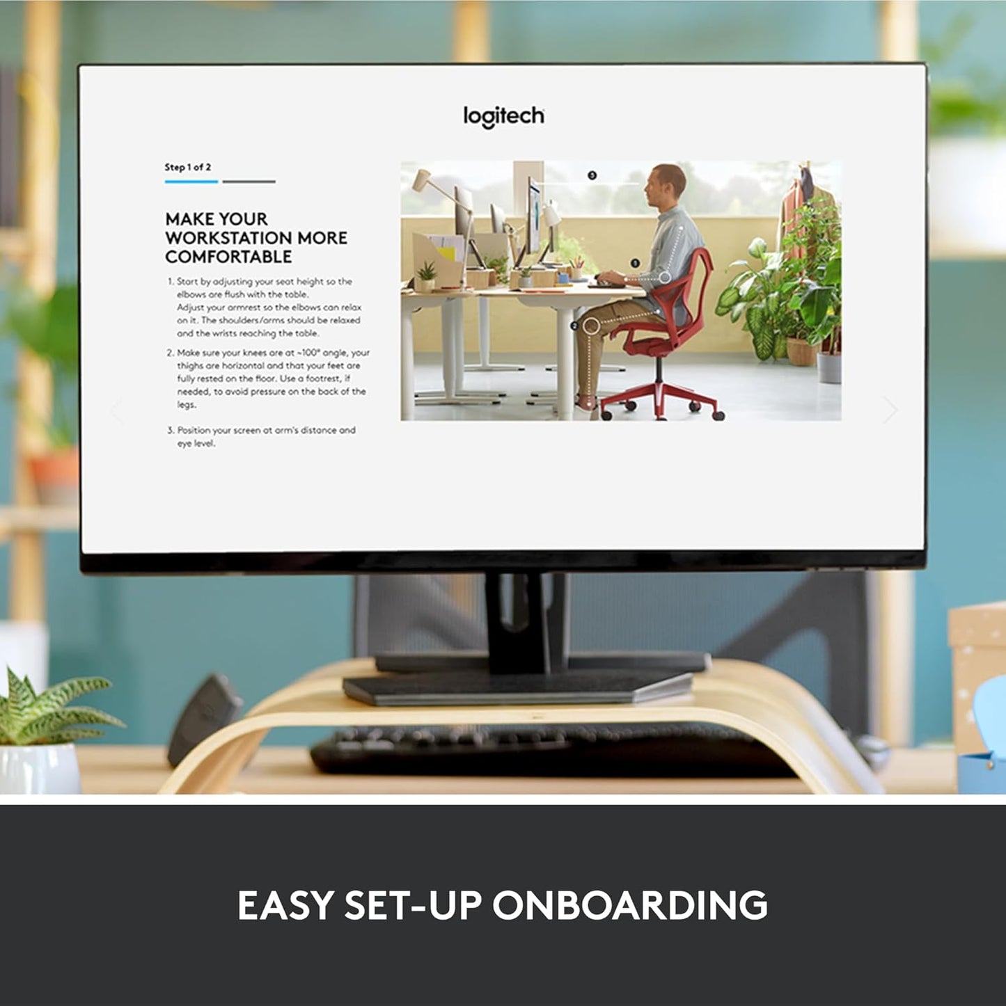Logitech ERGO K860 Wireless Ergonomic Keyboard - Split Keyboard, Wrist Rest, Natural Typing, Stain-Resistant Fabric, Bluetooth and USB Connectivity, Compatible with Windows/Mac, Black