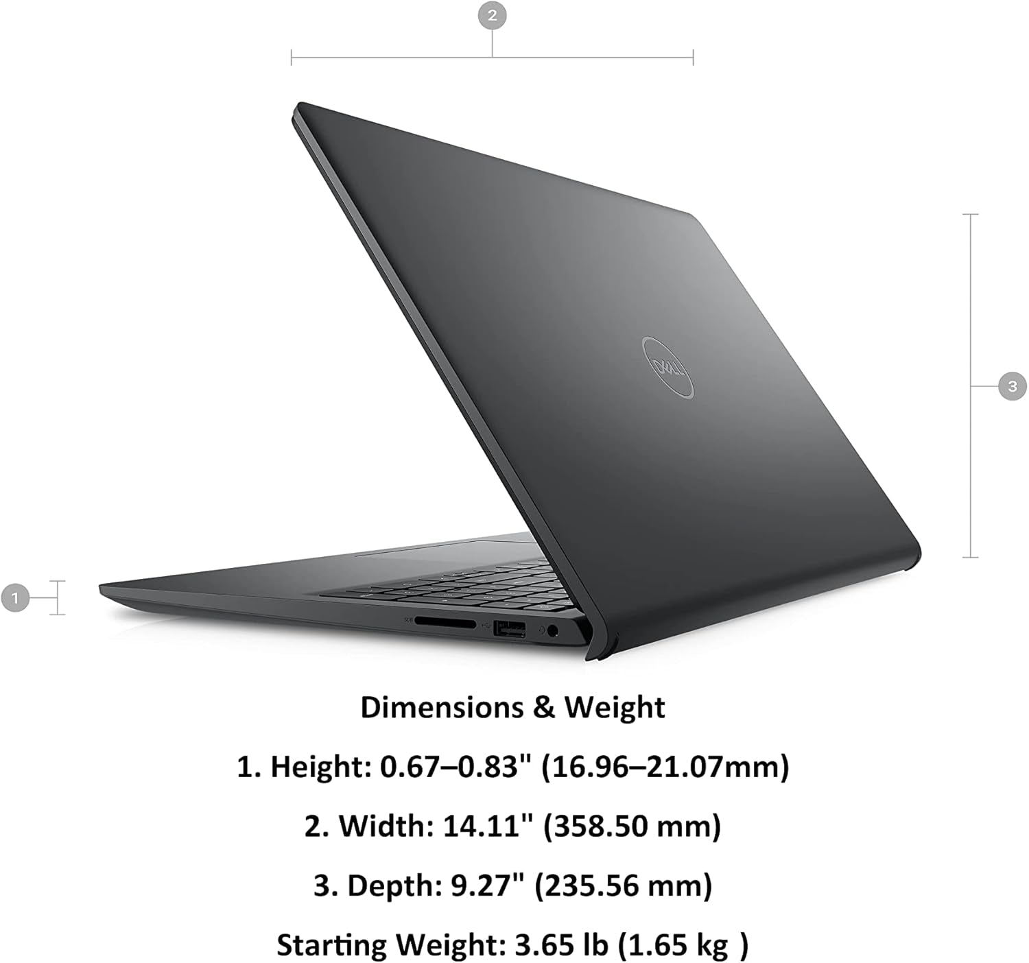 Dell Inspiron 15 3000 3520 15.6" FHD Touchscreen (Intel 4-Core I5-1135G7, 32GB RAM, 1TB Pcie SSD, UHD Graphics) Business Laptop, WVA Anti-Glare, Numeric Keypad, Webcam, Wi-Fi, Win 11 Pro, Black