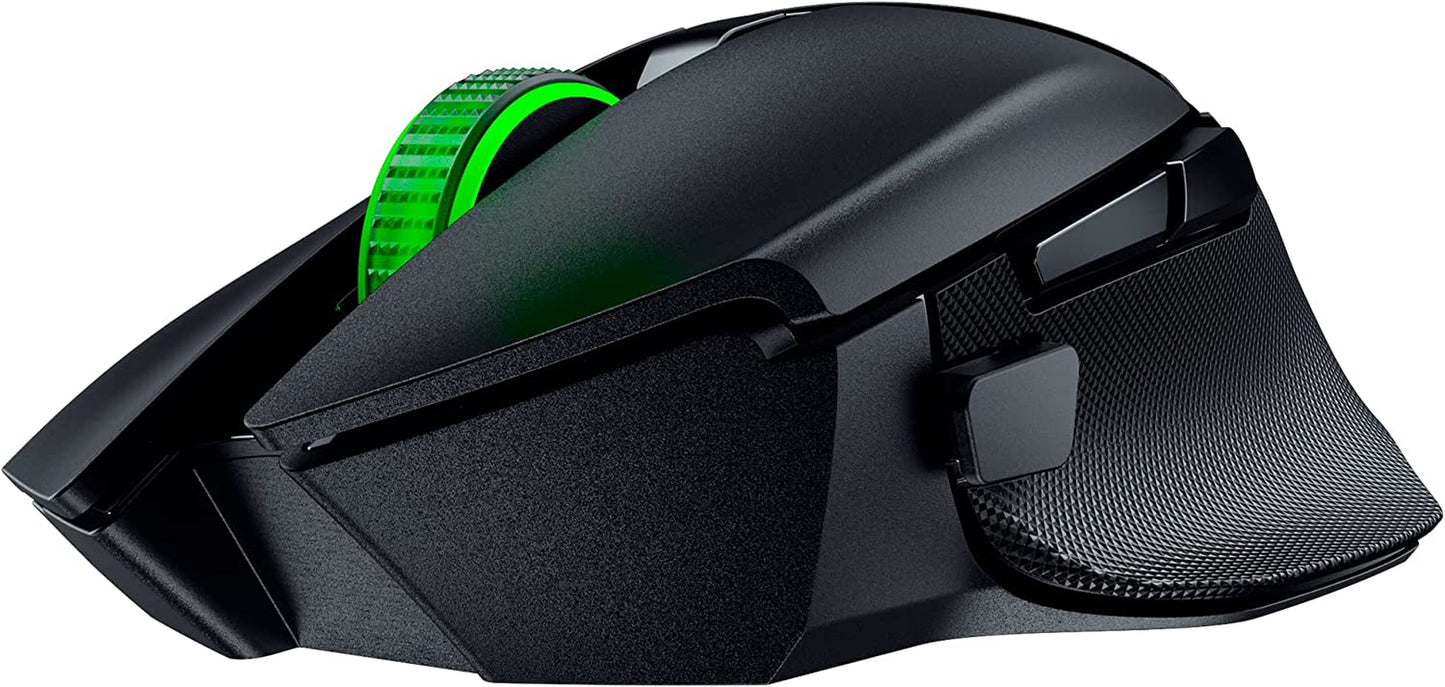 Razer Basilisk V3 X Hyperspeed Wireless Gaming Mouse: up to 285 Hr Battery - 18K Optical Sensor - Mechanical Switches - Chroma RGB - 9 Programmable Controls - Black