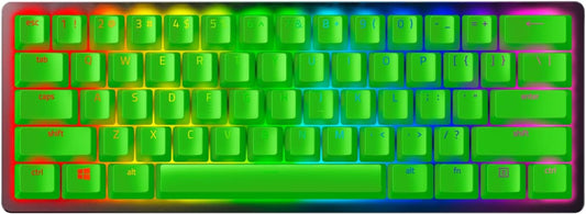 Razer Doubleshot PBT Keycap Upgrade Set for Mechanical & Optical Keyboards: Compatible with Standard 104/105 US and UK Layouts - Razer Green