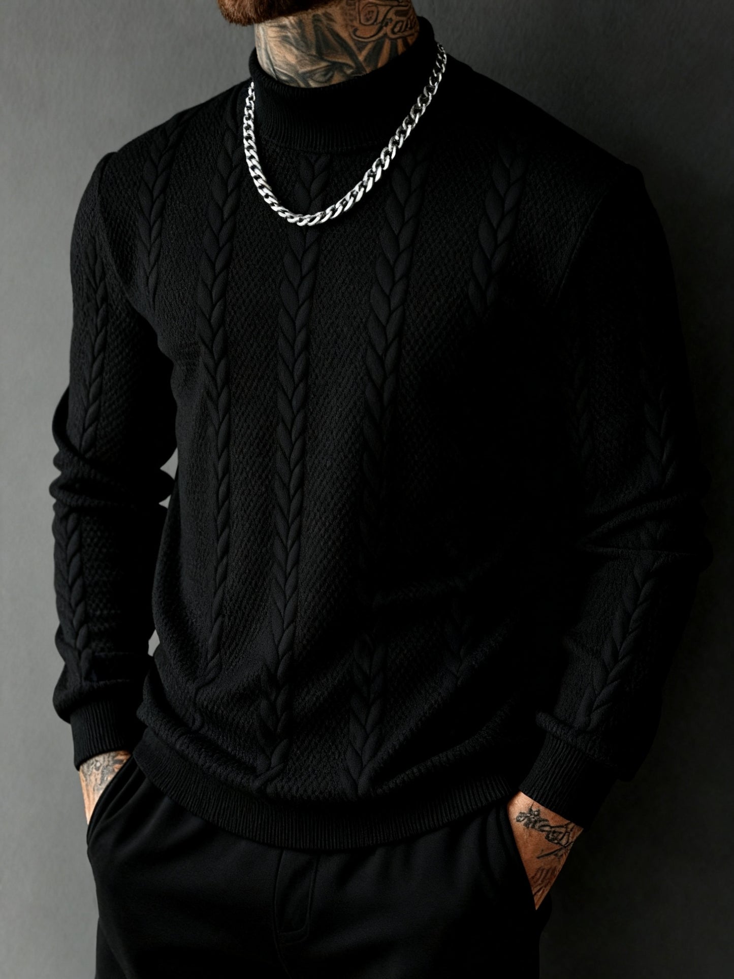 Տղամարդու գարնանային և աշնանային բարձր օձիքով միագույն, հեշտ ամրացվող, կողային կտորից վերնաշապիկ, պատրաստված հարմարավետ և մաշկի համար անվտանգ նյութից, կատարյալ է ինչպես առօրյա զբոսանքների, այնպես էլ աշնանային և ձմեռային սեզոնների ամենօրյա կրելու համար։