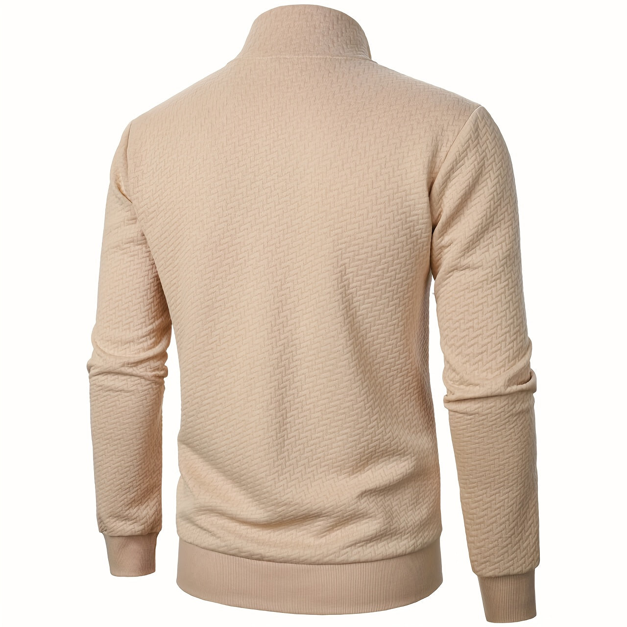 Տղամարդու առօրյա կայծակաճարմանդով ժակարդե բաճկոն, նորաձև, կանգնած օձիքով վերարկու՝ գարնանային, աշնանային և ձմեռային համար, վերնաշապիկ՝ վերնաշապիկով