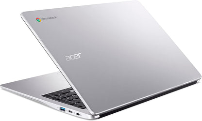 Acer Chromebook 315 Laptop | Intel Celeron N4500 | 15.6" Full HD IPS Display | Intel UHD Graphics | 4GB LPDDR4X | 64GB Emmc | Intel Wi-Fi 6 | DTS Audio | USB Type-C | Chrome OS | Cb315-4H-C8Xu,Silver