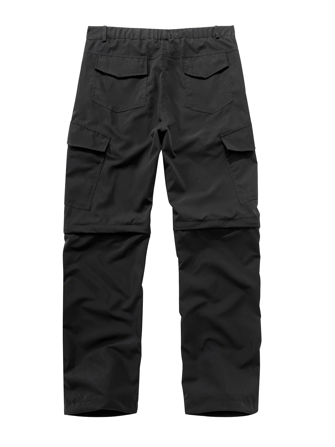 Men's Convertible Hiking Pants - Durable, Zip-Off Cargo Trousers for Fishing & Running, Casual Outdoor Wear with Pockets - ayq