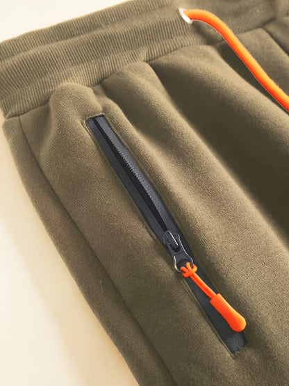 2 հատ տղամարդու միագույն երկարաթև սվիտեր և մարզաշապիկ գլխարկով, հարմար է գարնանային, աշնանային և ձմեռային սպորտաձևերի համար։