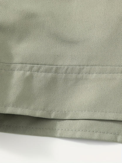 Men'S Lightweight Business Jacket - Zip-Up Formal Coat with Notch Lapel, Olive Green - Office, Wedding, Travel - Durable Polyester Jacket for Professional & Casual Attire - Spring/Fall Outerwear, Office Wear, Sleek Design, Hi