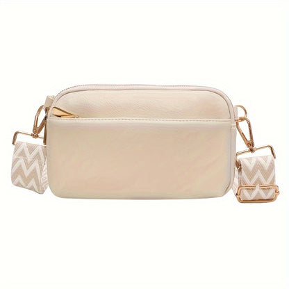 Mini Crossbody Bag for Women, Wide Strap Square Wallet, Stylish Shoulder Bag. - Ayq