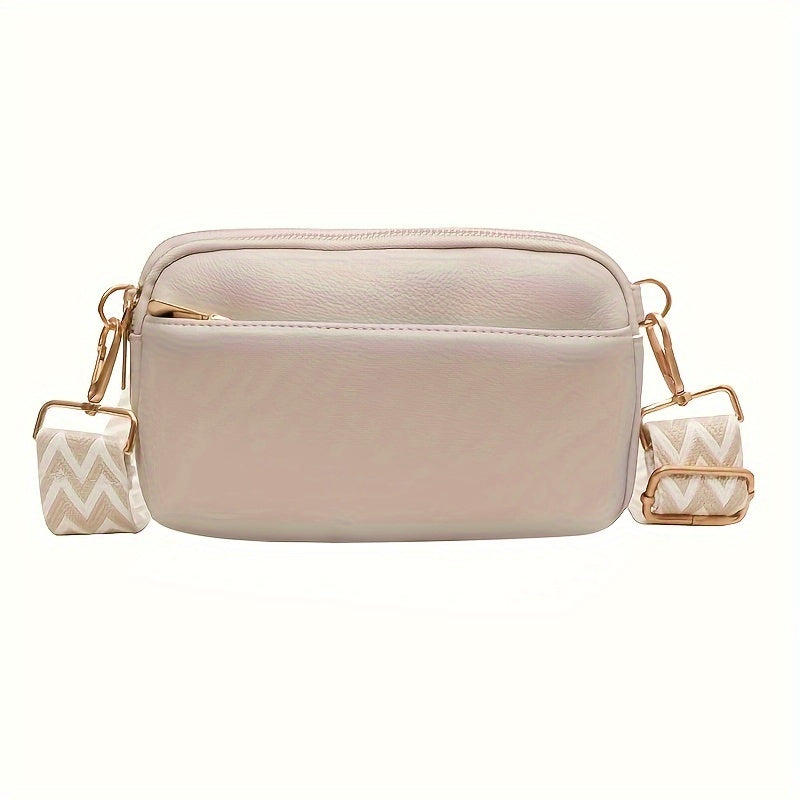 Mini Crossbody Bag for Women, Wide Strap Square Wallet, Stylish Shoulder Bag. - Ayq