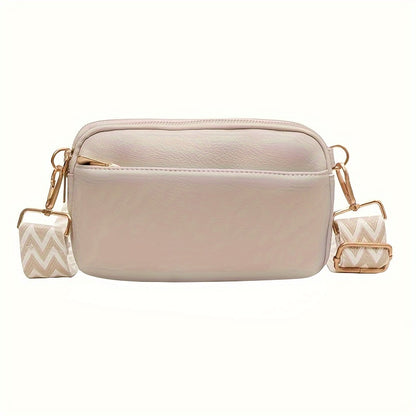Mini Crossbody Bag for Women, Wide Strap Square Wallet, Stylish Shoulder Bag. - Ayq