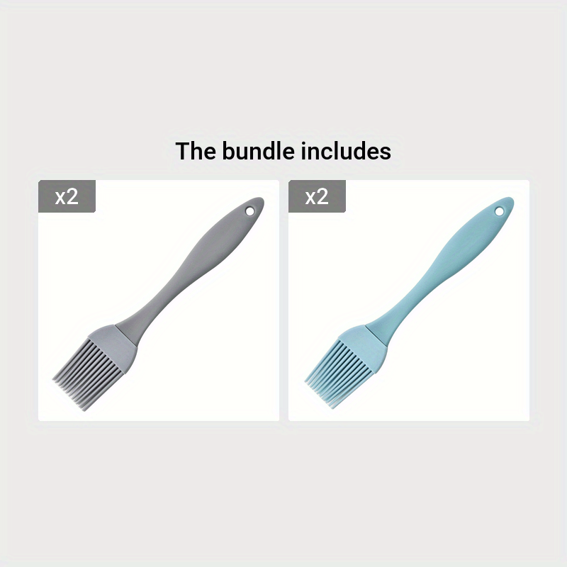 1pc Silicone Oil Brush Household Seasoning Brush Split Type Oil Brush Kitchen Food Oil Brush Barbecue Brush