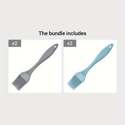 1pc Silicone Oil Brush Household Seasoning Brush Split Type Oil Brush Kitchen Food Oil Brush Barbecue Brush