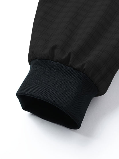 Տղամարդու առօրյա բացօթյա բաճկոն - Գարուն/աշուն փափուկ բաճկոն՝ վանդակավոր նախշերով, երկար թևքերով և կայծակաճարմանդով փակմամբ