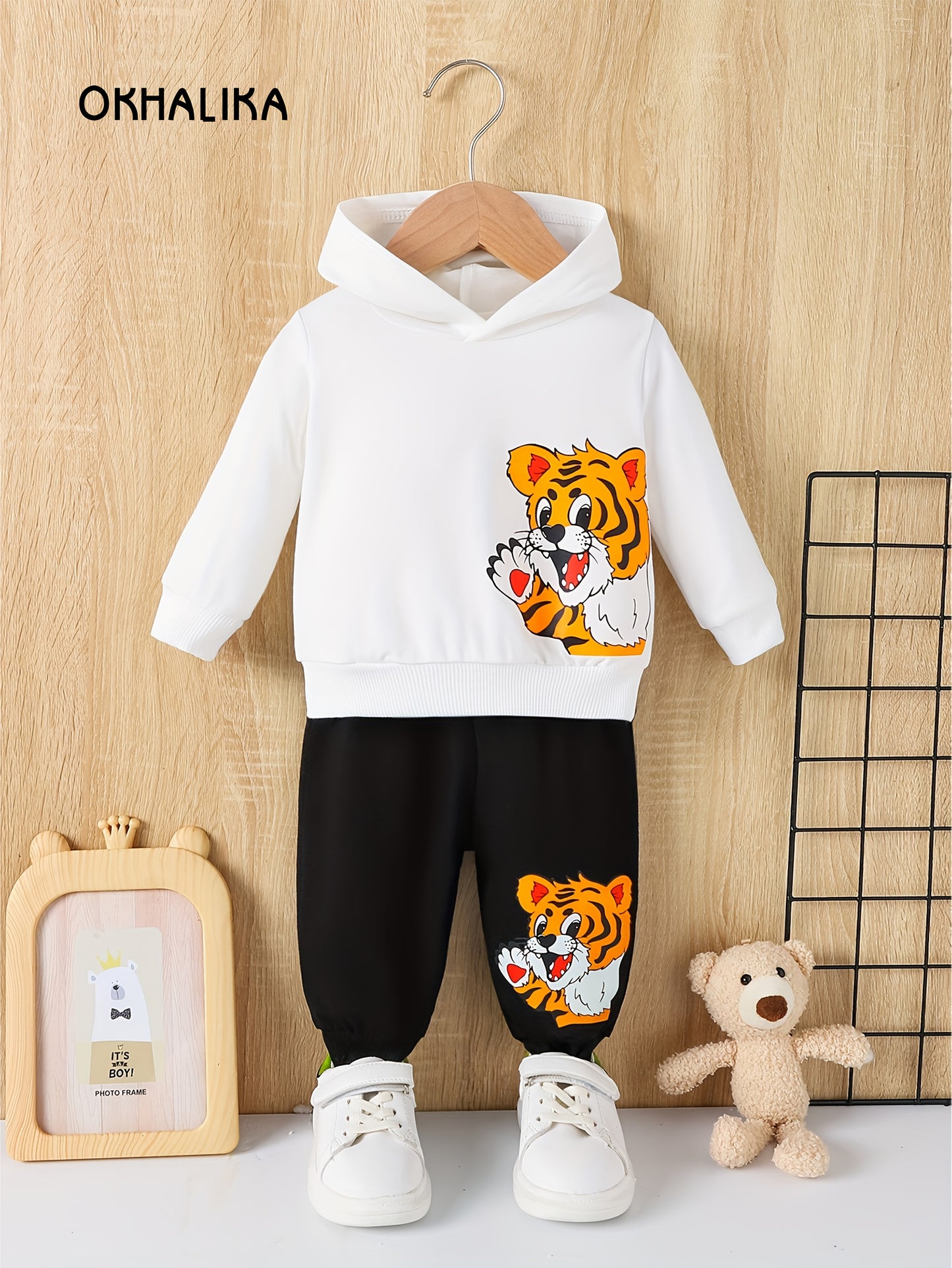 Toddler Baby Boy Clothes Outdoor Set Long Sleeve Sweatshirt Top Casual Pants Fall Winter Outfit Sweatsuit - ayq