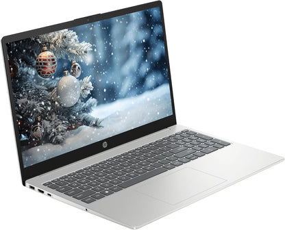 HP 15.6" FHD Business & Student Laptop Computer, 64GB RAM 2TB SSD, 10-Core Intel Core I5, Windows 11 Pro Laptop with Microsoft Office Home & Business Included, PLUSERA Earphones, Silver