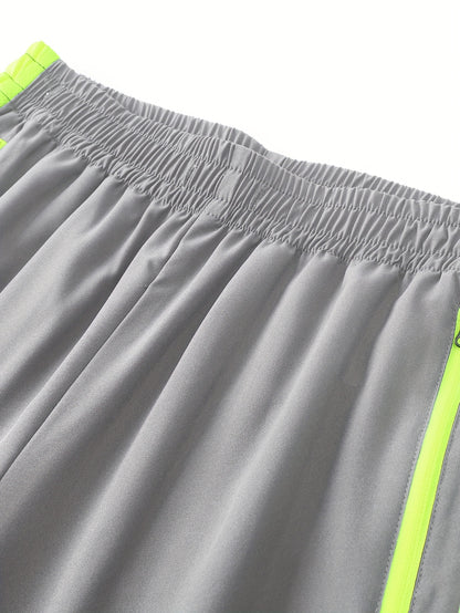 Comfortable Men's Casual Patchwork Sport Suit Jacket and Trousers Tracksuit, Streetwear Set, Casual Sportswear, Sporty Look, Stylish Tracksuit, Quality Stitching, Comfortable Fabric, Twopiece Suit, Matching Outfit, Urban Styl