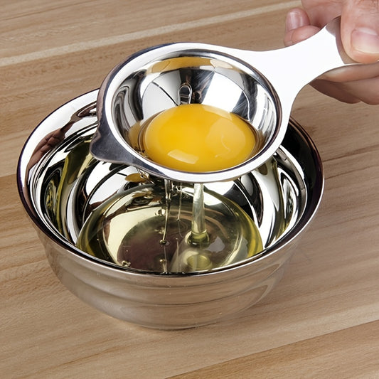 1pc, Premium Stainless Steel Egg Yolk Separator For Restaurant Kitchen- Easy Egg Yolk Filter And Divider Tool For Perfect Cooking And Baking Results