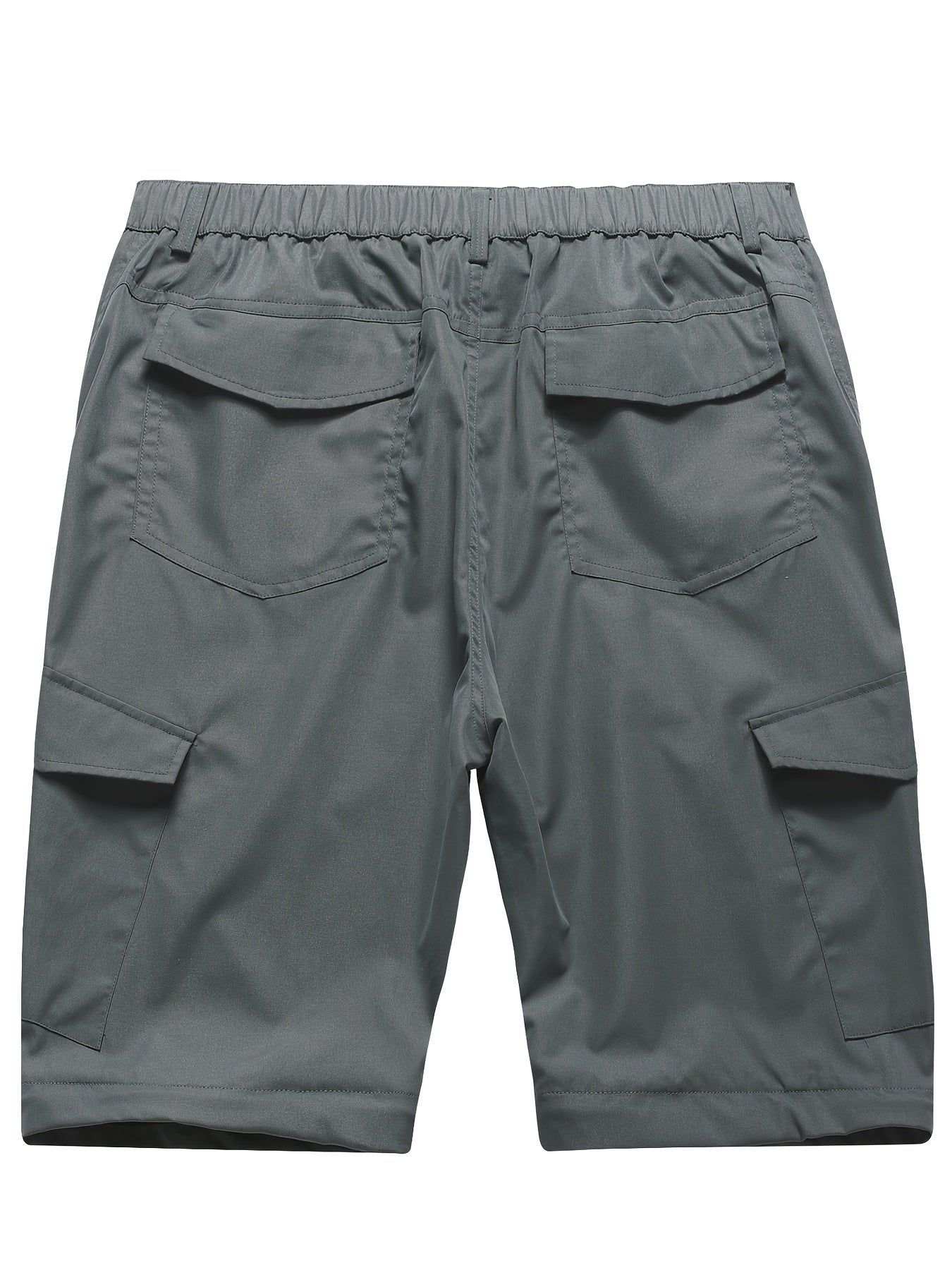 Men's Convertible Hiking Pants - Durable, Zip-Off Cargo Trousers for Fishing & Running, Casual Outdoor Wear with Pockets - ayq