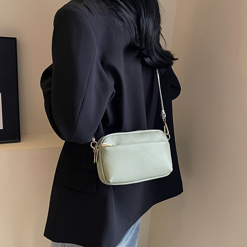 Mini Crossbody Bag for Women, Wide Strap Square Wallet, Stylish Shoulder Bag. - Ayq