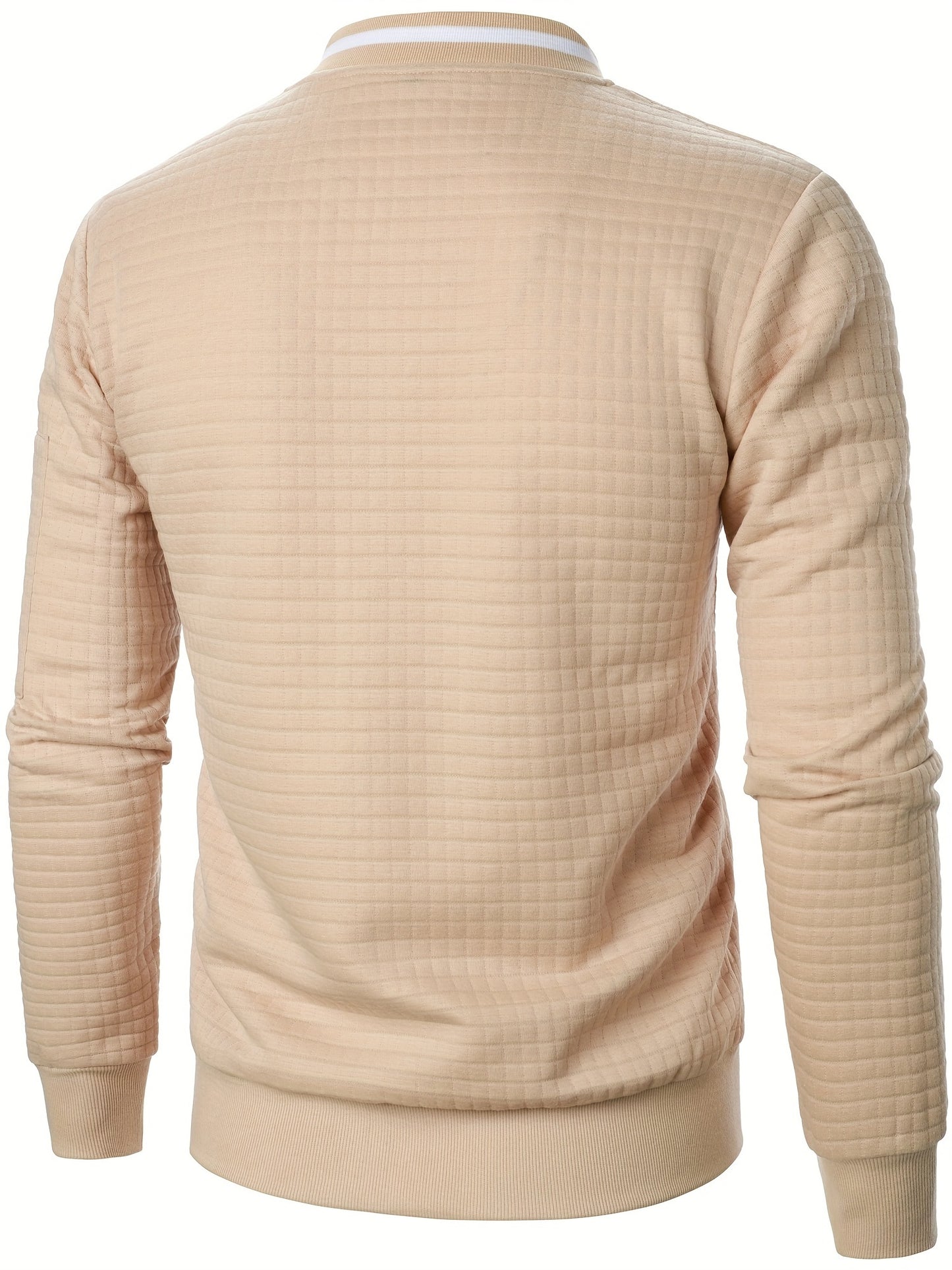 Men'S Zip-Up Jacket - Full-Zip Front Closure, Stand Collar, Lightweight Outerwear for Office, Casual & Formal Events - Spring/Fall Transitional Clothing - Easy-Care Modern Men'S Coat, Zip Up Jacket, Autumn Layering, Sleek Des