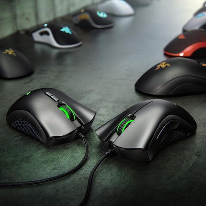 Razer Deathadder Essential Gaming Mouse: 6400 DPI Optical Sensor - 5 Programmable Buttons - Mechanical Switches - Rubber Side Grips - Classic Black