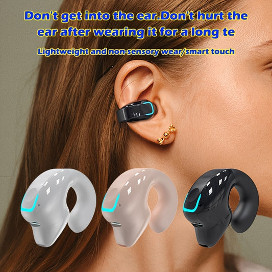 Wireless Earbuds with Long Battery Life, Universal Smartphone Control, Voice Call Noise Cancellation - Sports TWS Headphones with Button Volume Control, Crystal Microphone, Compatible with All Smartphones, Non-Waterproof Plas