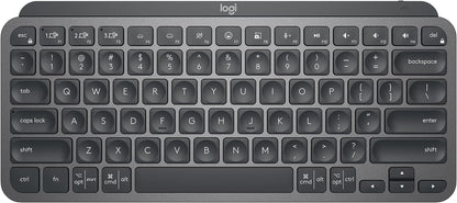 Logitech MX Keys S Wireless Keyboard, Low Profile, Fluid Precise Quiet Typing, Programmable Keys, Backlighting, Bluetooth, USB C Rechargeable, for Windows PC, Linux, Chrome, Mac - Graphite