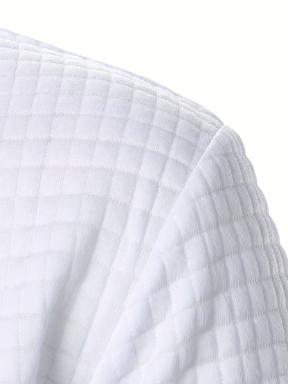 Men'S Zip-Up Jacket - Full-Zip Front Closure, Stand Collar, Lightweight Outerwear for Office, Casual & Formal Events - Spring/Fall Transitional Clothing - Easy-Care Modern Men'S Coat, Zip Up Jacket, Autumn Layering, Sleek Des