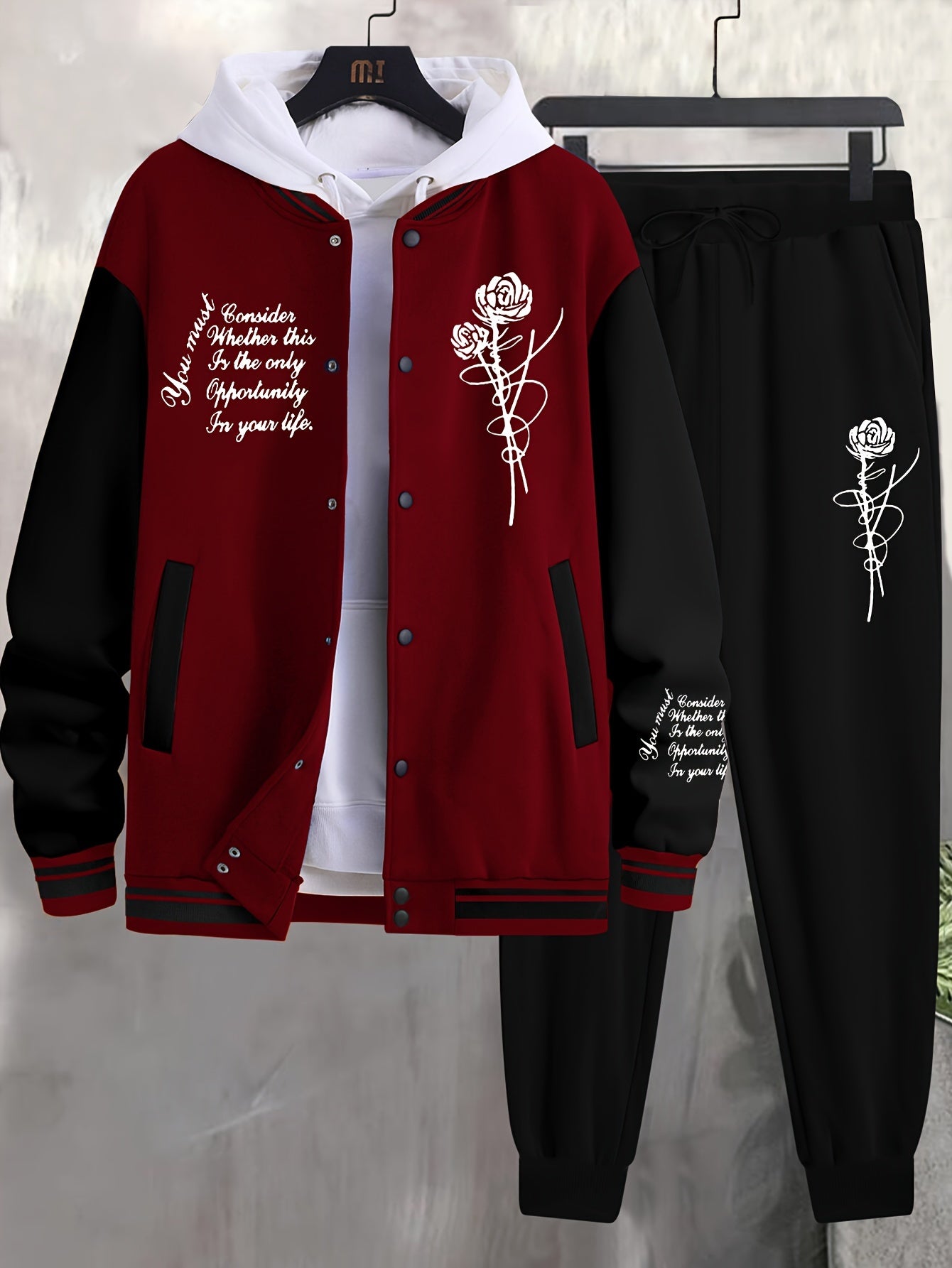 Տղամարդու սպորտային բաճկոն վարդագույն բեյսբոլի կոստյում - Xingfan OBM