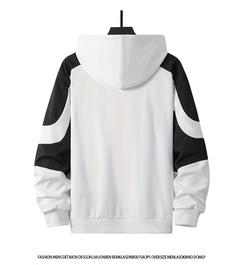 Տղամարդկանց գլխարկով սվիտերի հավաքածու - 2024 թվականի նոր աշնանային առօրյա սպորտային երկար թևքերով հագուստ տղամարդկանց համար