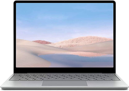 Microsoft Surface Laptop Go 12.4" Touchscreen Laptop PC, Intel Quad-Core I5-1035G1, 4GB RAM, 64GB Emmc, Webcam, Win 10, Bluetooth, Online Class Ready - Platinum