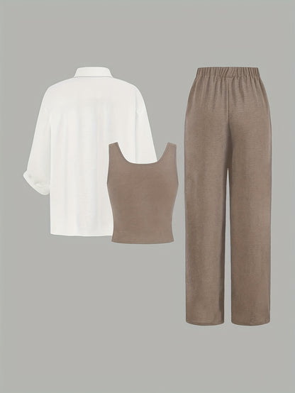 Կանացի ամառային առօրյա 3 հատ տաբատների հավաքածու