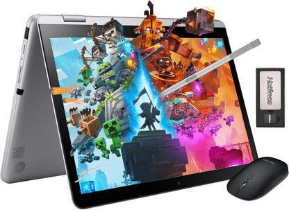 SAMSUNG 12.2" FHD 2-In-1 Touchscreen Chromebook plus Laptop for Business&Students, Intel Dual-Core, 4GB RAM, 224GB Storage(64Gb Emmc+160Gb Docking Station Set), Stylus Pen, Wireless Mouse, Silver