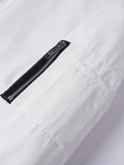 Տղամարդու առօրյա աշխատանքային բաճկոնի և տաբատի հավաքածու, միագույն, երկար թևքերով, սովորական չափսի, գրպաններով, գարնան/աշնան համար, առօրյա հագուստ, առօրյա հագուստ|Առօրյա ոճ|Միագույն բաճկոն