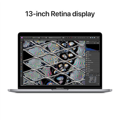 2022 Apple Macbook Pro Laptop with M2 Chip: 13-Inch Retina Display, 8GB RAM, 256GB ​​​​​​​SSD ​​​​​​​Storage, Touch Bar, Backlit Keyboard, Facetime HD Camera. Works with Iphone and Ipad; Space Gray