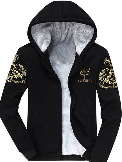 Աշնանային և ձմեռային տղամարդու սպորտային առօրյա կոստյում, տղամարդու թավշյա, հաստ գլխարկով սպորտային կարդիգան, մարզական կոստյում, տաք տնային հագուստ