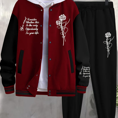 Տղամարդու սպորտային բաճկոն վարդագույն բեյսբոլի կոստյում - Xingfan OBM