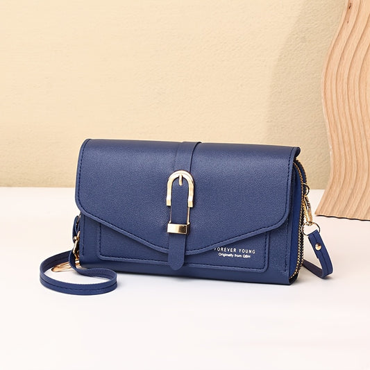 Wo Casual Bag with Detachable Strap - Multi-Compart T Zipper Closure, Durable Fabric & Polyester Lining, Multiple Colors (Bright Pink, Light Brown, Deep Red, Grey, Green, Blue, Black) - Perfect for Everyday Use, Work, Travel