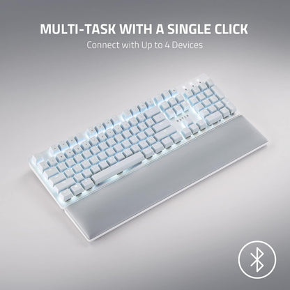 Razer Pro Type Ultra Wireless Mechanical Keyboard: Silent, Linear Switches - Ergonomic Design - Hyperspeed Technology - Connect up to 4 Devices - Fully Programmable Keys & Smart Controls