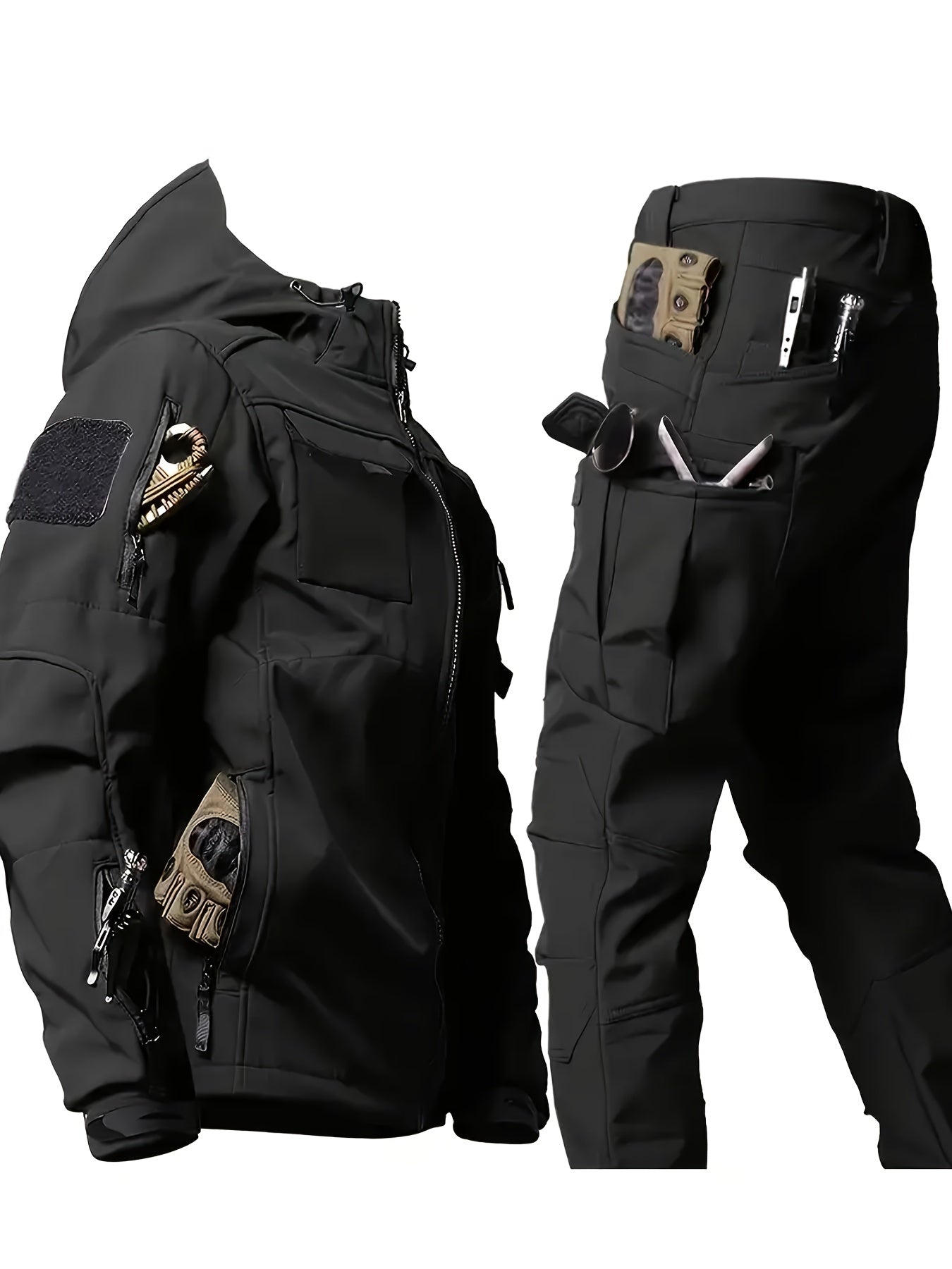 Տղամարդկանց համար նախատեսված բացօթյա սպորտաձևերի համար նախատեսված քամուց պաշտպանող և թավշյա փափուկ կոշիկ